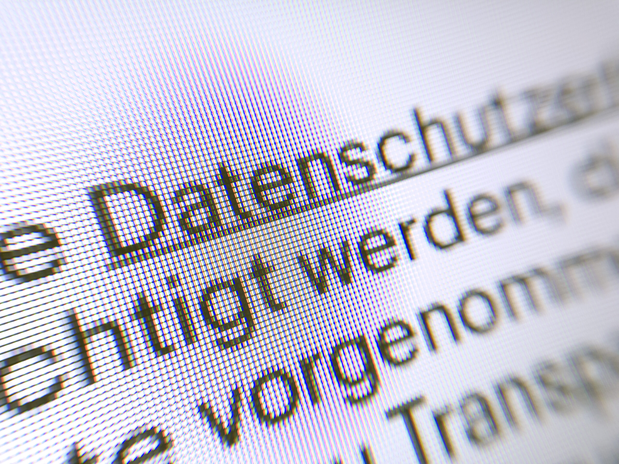 Close-up of a screen displaying GDPR and Datenschutz compliance text for a secure e-commerce build by YMVRSL Ankara.